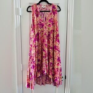 Umgee Floral Sleeveless Dress